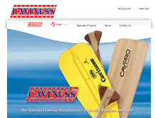 Tablet Screenshot of cavinesspaddles.net